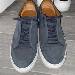 Mens barley worn grand voyage sneakers!! Navy Suede! Italian shoes!